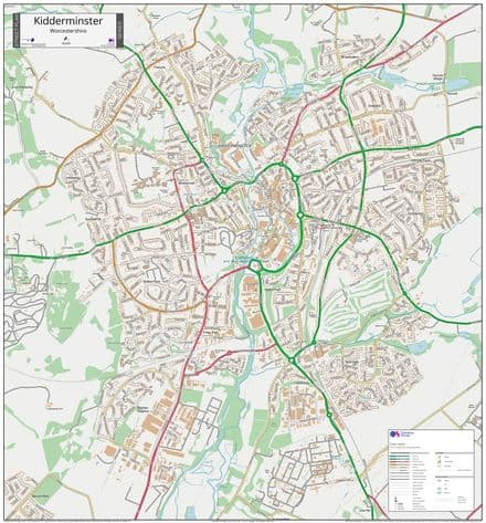 Kidderminster Street Map