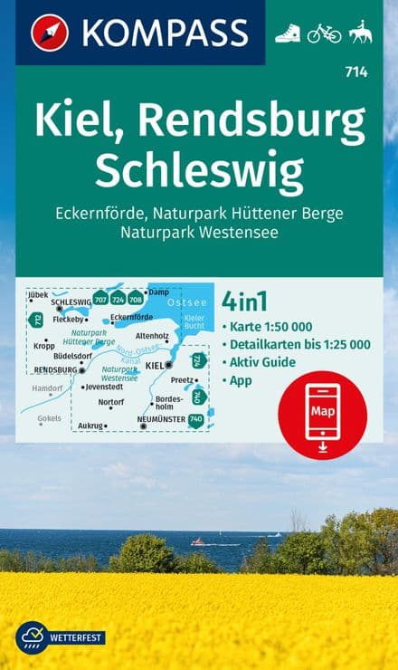 Kiel, Rendsburg, Schleswig - Kompass 714