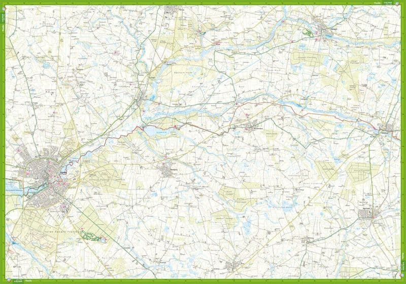Kyst till Kyst Stien Vest - Calazo Hiking Map