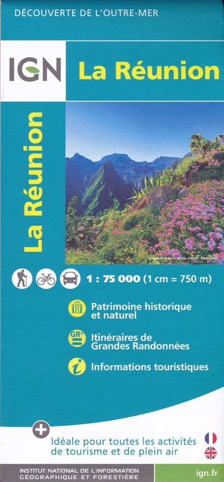 La Reunion Tourist Map - IGN