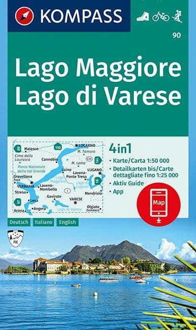 Lago Maggiore, Lago di Varese - Kompass 90