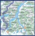 Lake Como, Lago di Lugano- Kummerley & Frey - 1:50,000