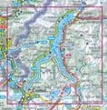Lake Como, Lago di Lugano- Kummerley & Frey - 1:50,000