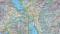 Lake Como, Lago di Lugano- Kummerley & Frey - 1:50,000