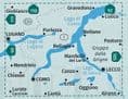 Lake Como & Lake Lugano - 1:50,000 - Kompass 91
