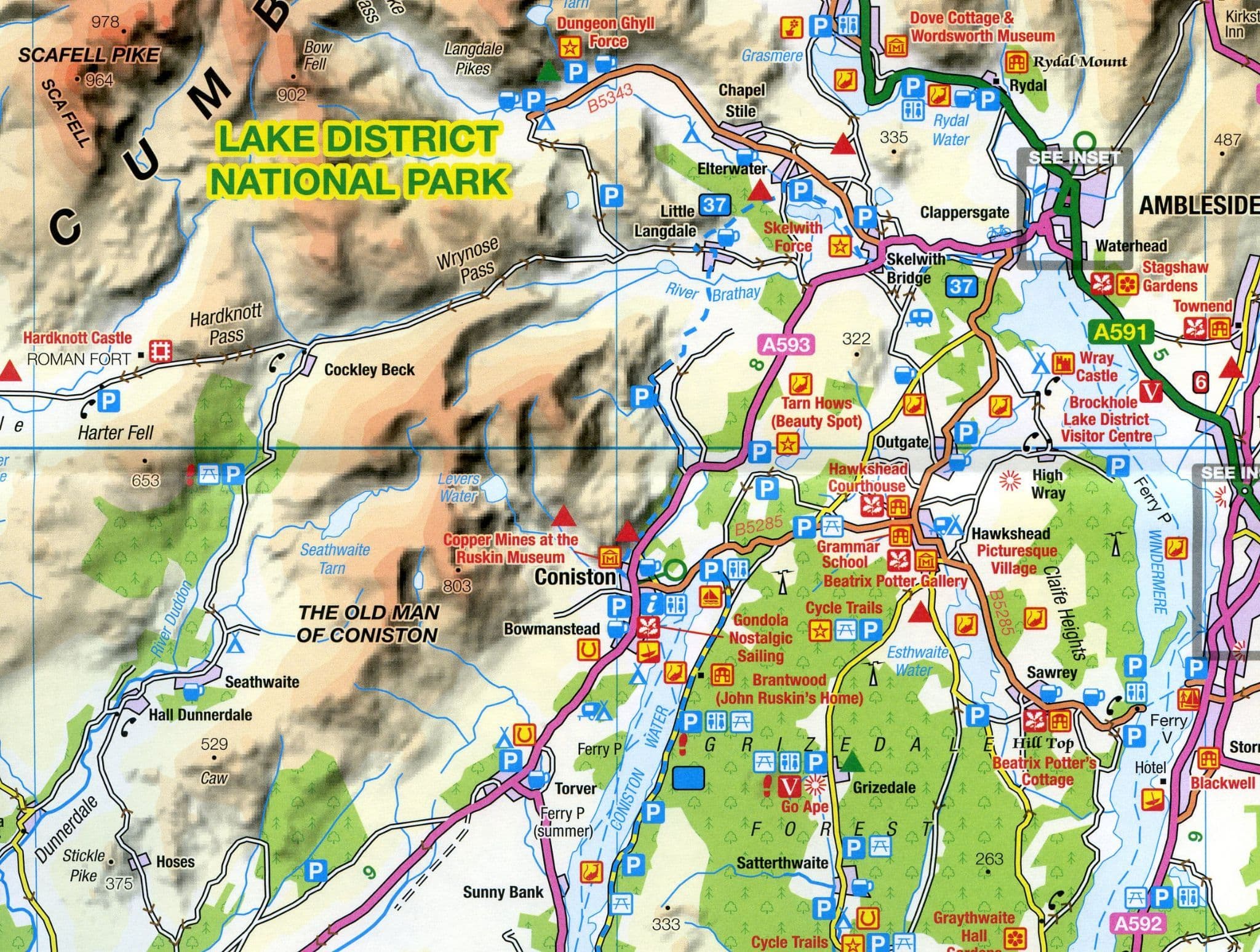Lake District & Cumbria - OS Tour Map