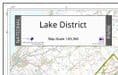 Lake District National Park - Wall Map - 1:63,360 - 2025