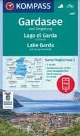 Lake Garda - Lago di Garda at 1:35,000 - Kompass 697