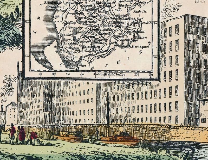 Lancashire - by Reuben Ramble - Reproduction County Map