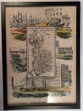 Lancashire - by 'Reuben Ramble' - Reproduction County Map