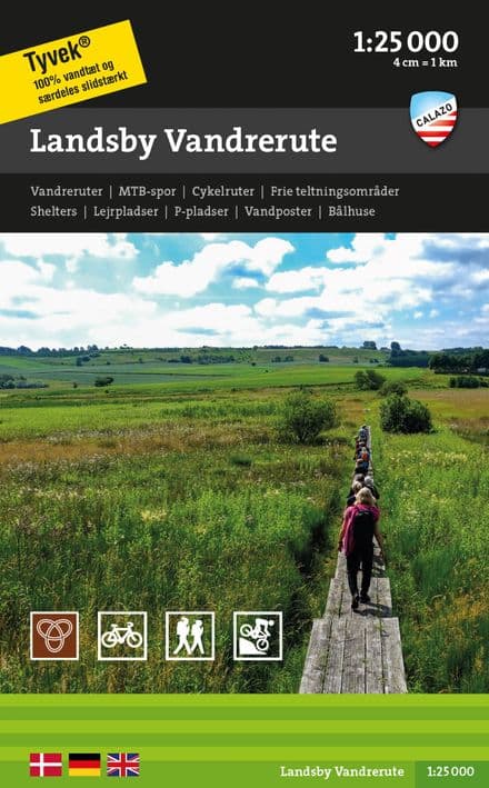Landsby Vandrerute - Calazo Hiking Map