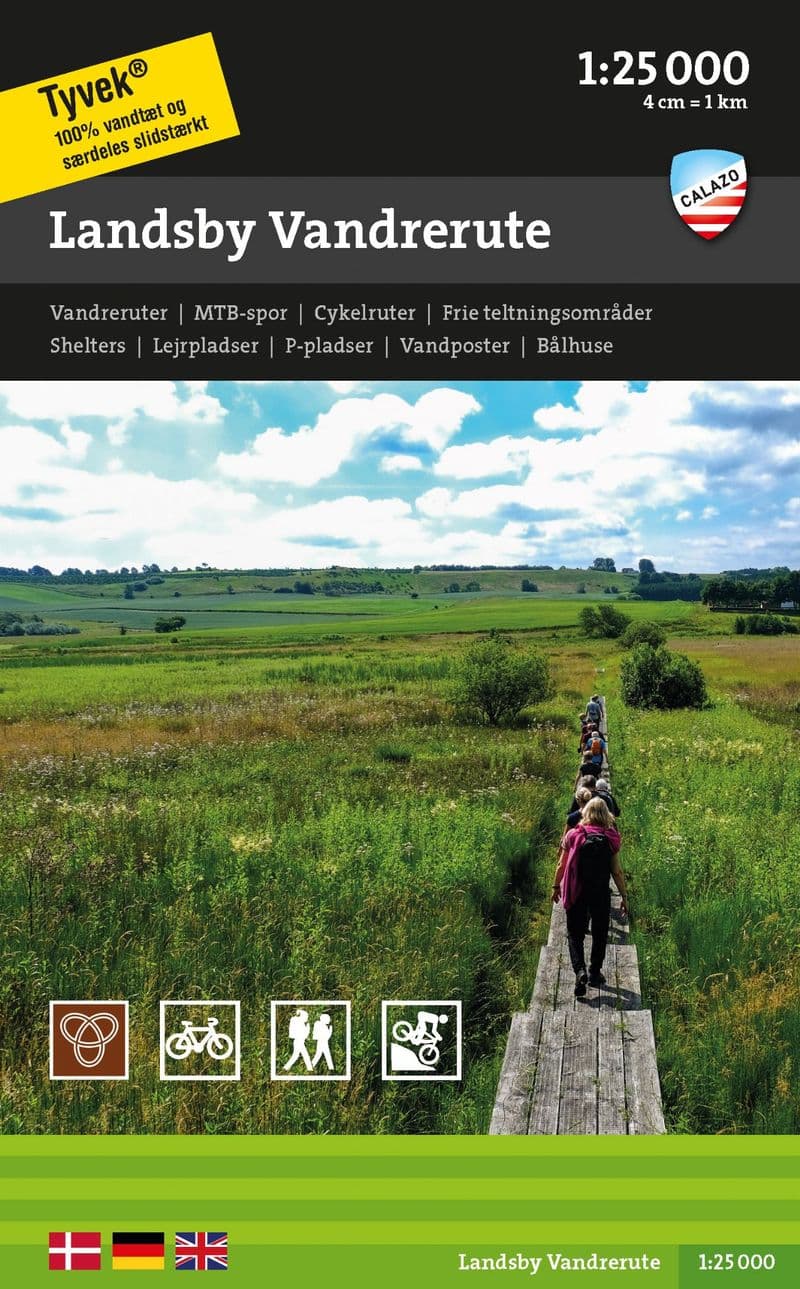 Landsby Vandrerute - Calazo Hiking Map