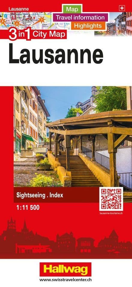 Lausanne City Street Map - Hallwag