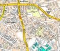 Leicester A Z Wall Map