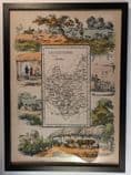 Leicestershire - by 'Reuben Ramble' - Reproduction County Map