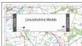 Lincolnshire Wolds - AONB Wall Map - 2024