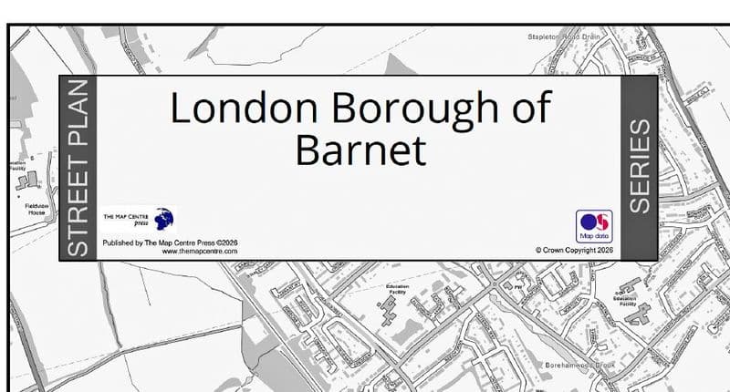 London Borough of Barnet - Street Map - 2026
