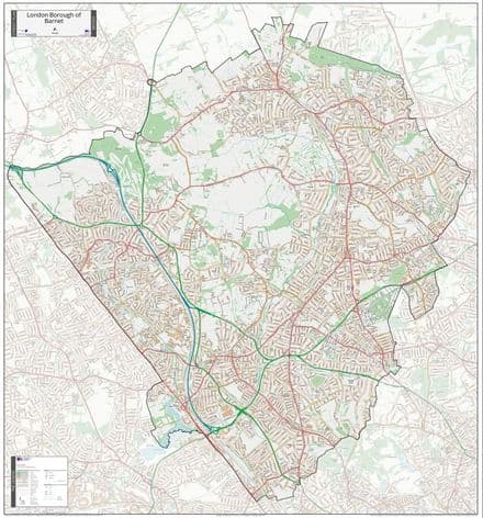 London Borough of Barnet - Street Map