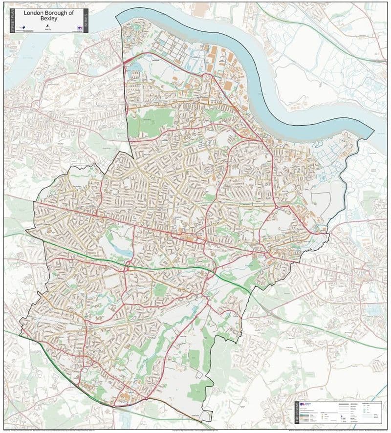 London Borough of Bexley - Street Map