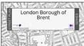London Borough of Brent - Street Map - 2026