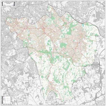 London Borough of Bromley - Street Map - Large - 2026