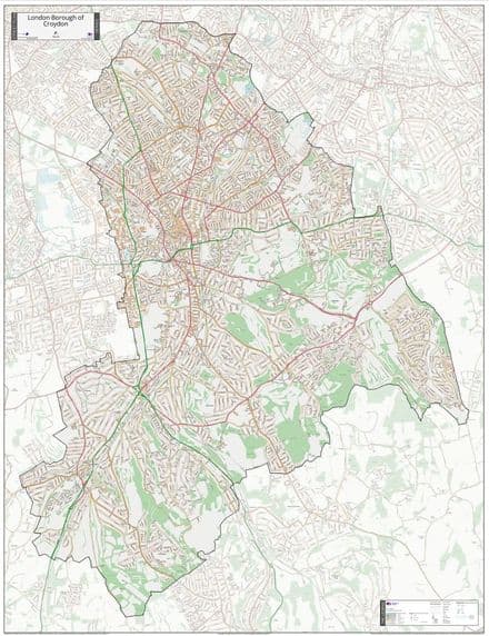 London Borough of Croydon - Street Map