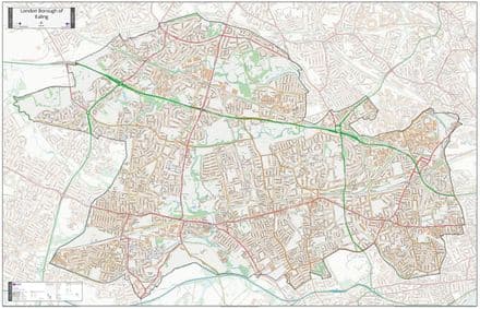 London Borough of Ealing - Street Map