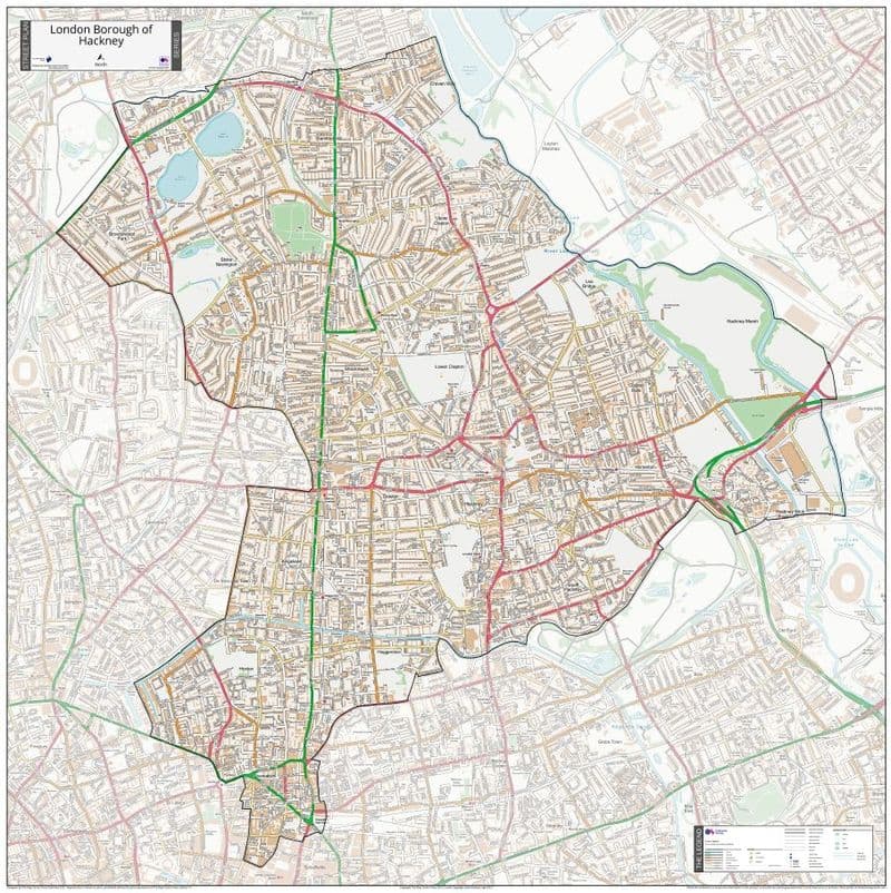 London Borough of Hackney - Street Map