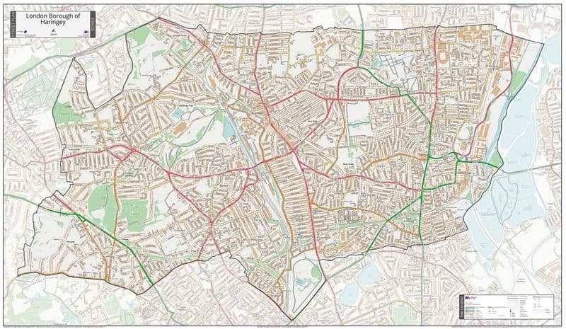 London Borough of Haringey - Street Map