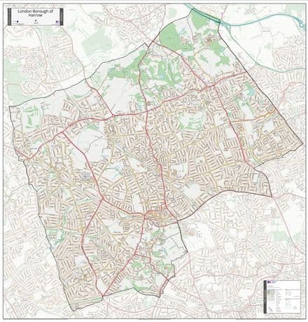 London Borough of Harrow - Street Map