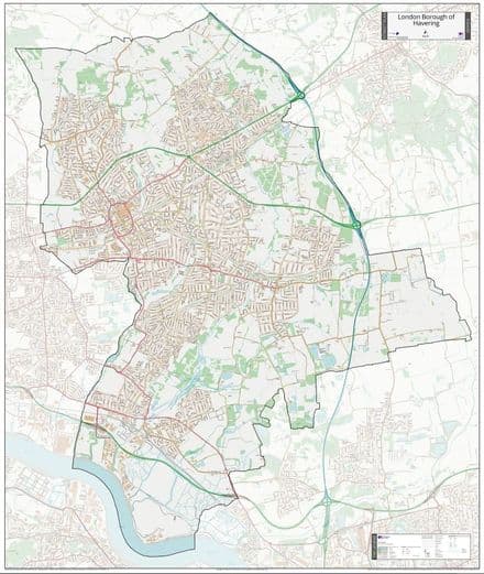 London Borough of Havering - Street Map