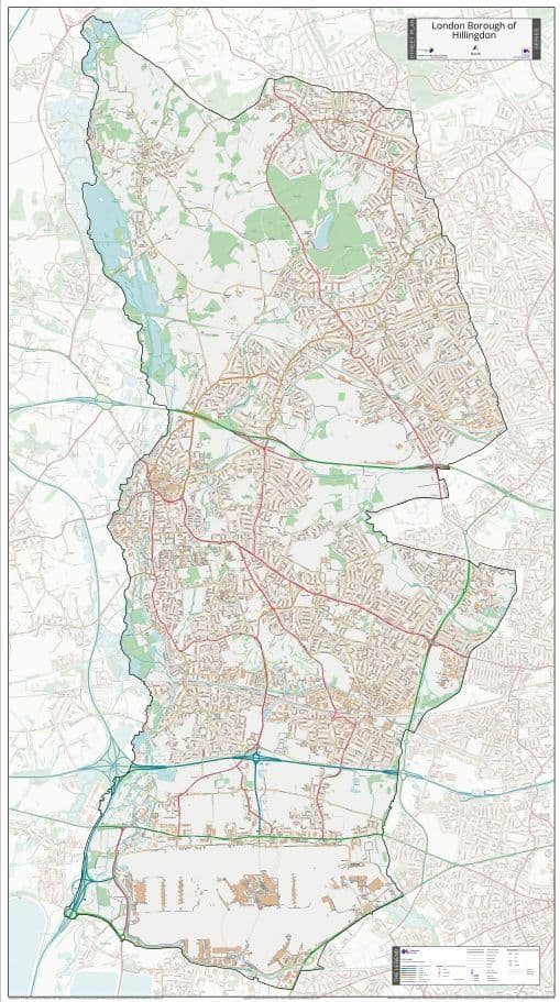 London Borough of Hillingdon - Street Map