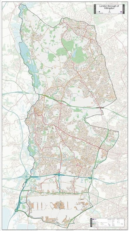 London Borough of Hillingdon - Street Map