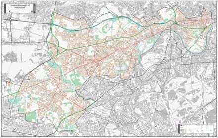 London Borough of Hounslow - Street Map - 2026
