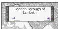 London Borough of Lambeth - Street Map - 2026