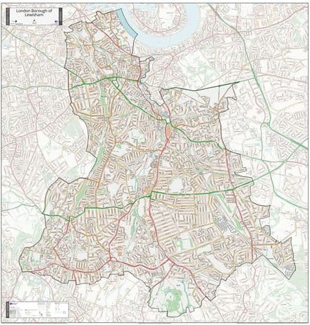 London Borough of Lewisham - Street Map