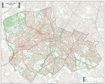London Borough of Merton - Street Map