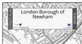 London Borough of Newham - Street Map - 2026