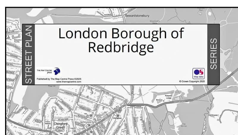 London Borough of Redbridge - Street Map - 2026
