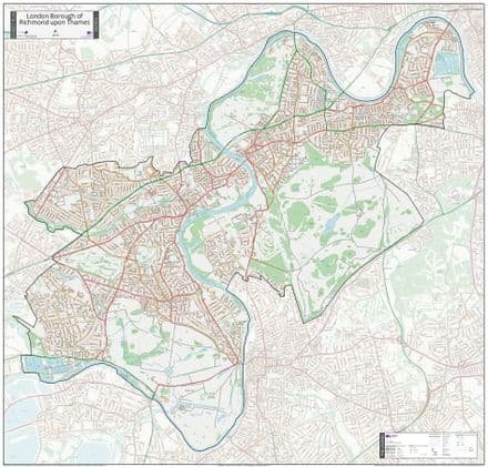 London Borough of Richmond upon Thames - Street Map