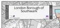 London Borough of Southwark - Street Map - 2026