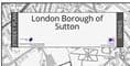 London Borough of Sutton - Street Map - 2026