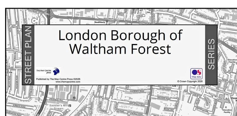 London Borough of Waltham Forest - Street Map - 2026