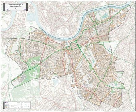 London Borough of Wandsworth - Street Map