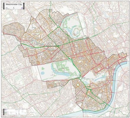 London Borough of Westminster - Street Map