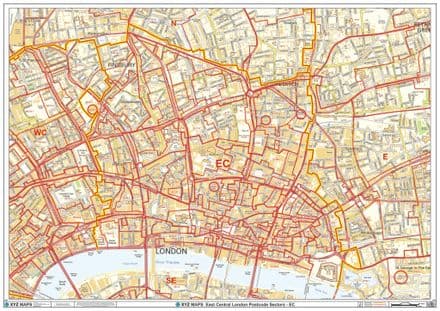 Individual Postcode Area Sector Map