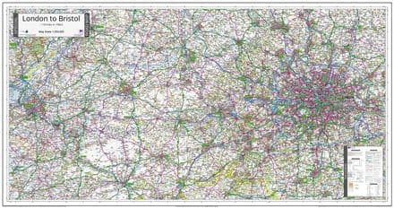 London To Bristol - Special Road Map