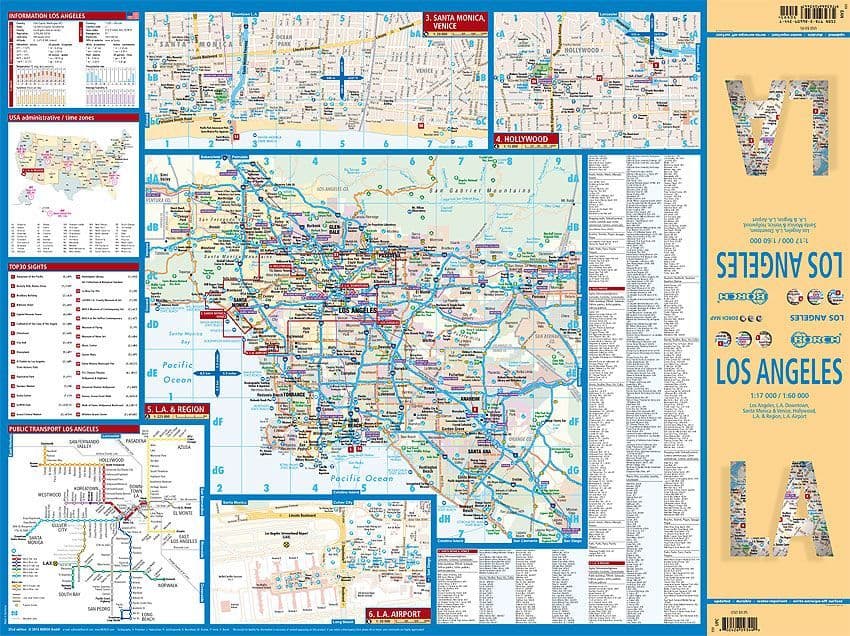 Los Angeles Street Map Borch