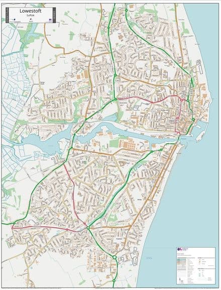 Lowestoft Street Map 2021