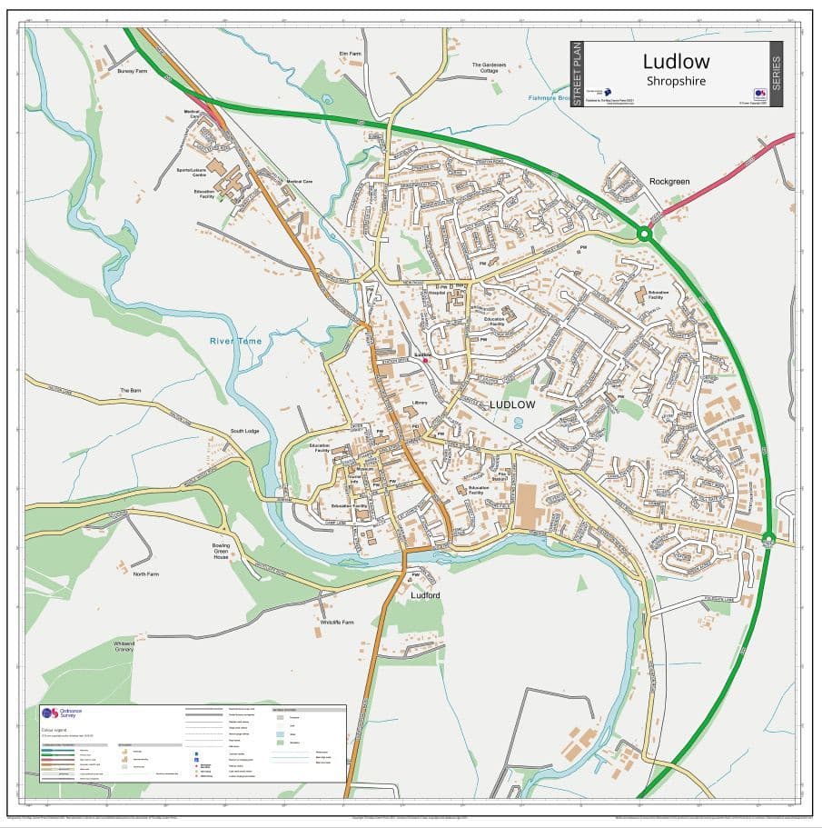 Ludlow Postcode Ludlow Street Map 2021